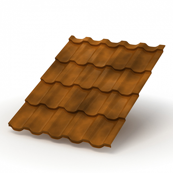 Геометрия формы металлочерепицы Ламонтерра